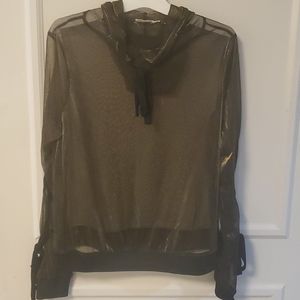 Gold mesh hoodie